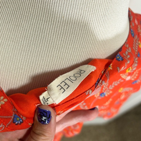 Roolee Orange Floral Dress - Picture 4 of 4
